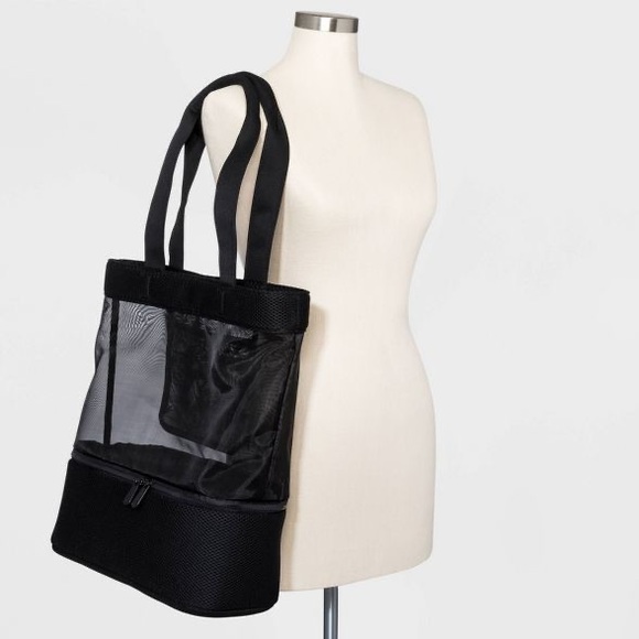 Black shady tote big bag - Picture 2 of 4